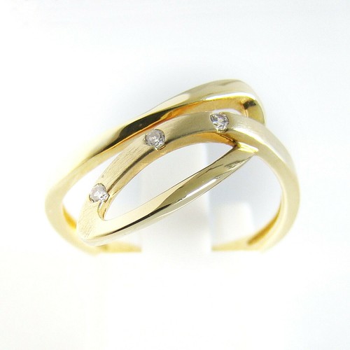Ring gold 333er - cubic, zirkonia