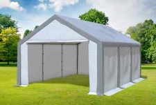 Partyzelt 4x6m grau - 4x6m, pvc