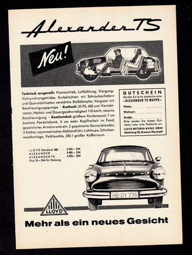 3w8964 reklame von 1958 - von, –