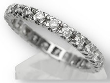 Memoire Brillant Ring Damen in 750 Weißgold ca. 0,50 ct.