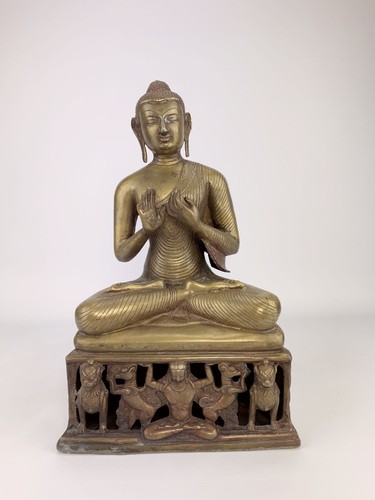 Bronzefigur buddha sitzend - buddha,