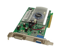 MSI GEFORCE FX 5200 256MB DDR SDRAM AGP  8x GRAFIKKARTE VGA S-VIDEO #GK12450