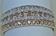 0,85 Ct. Prinzessin Brillant Ring aus 375 9kt. Gold Brillanten Diamanten ♦️ 8974