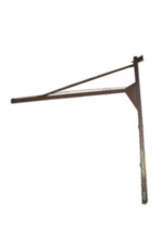 Stütze Träger Eisen Kran Schwenkarm Auslage Industrie massiv 520 x 450cm