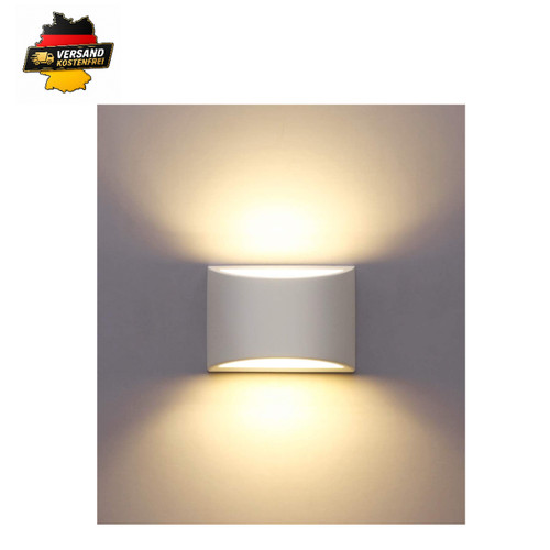 Led wandlampe gips - led,