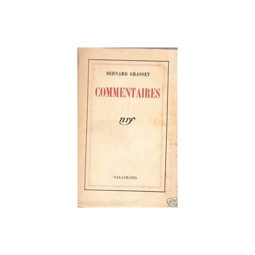 Kommentare von bernard grasset - kommentare,