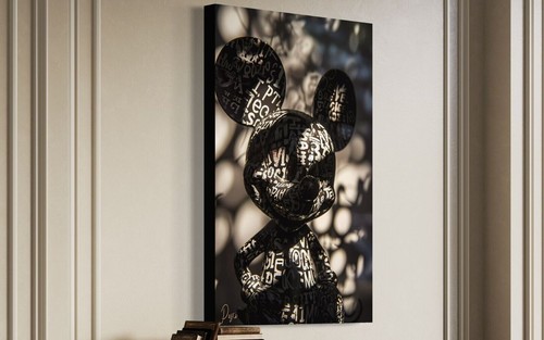 Micky maus schatten leinwand - micky,