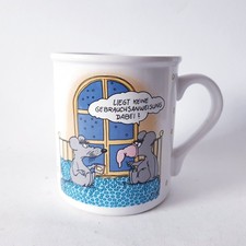 Vintage Uli Stein Tasse Becher "Liegt keine Gebrauchsanweisung bei?"