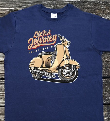 Shirt mit scooter print - mit,