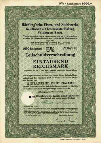 Röchling sche eisen und - röchling'sche,