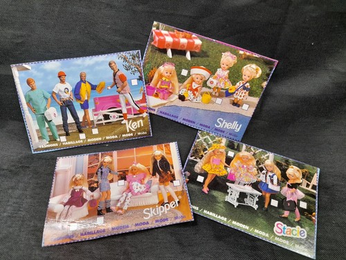 Vier vintage katalog karten - vier,