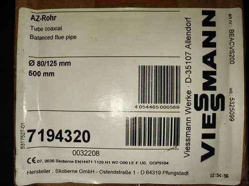 Viessmann rohr 125 500 - rohr,