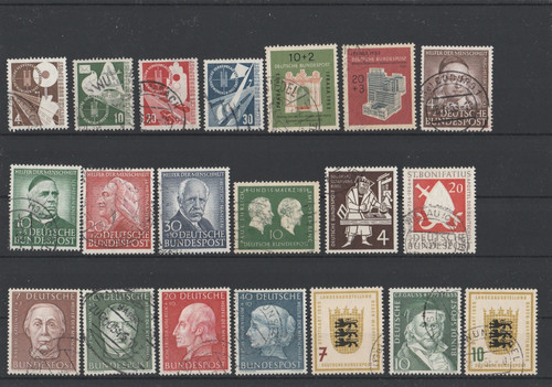 Deutsche bundespost gestempelt - deutsche,