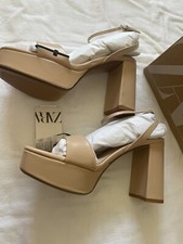 Zara plateau sandalette 40 - plateau, gr.