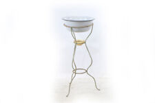 alte Waschschüssel mit Ständer old vintage Krankenhaus Schüssel Emaille