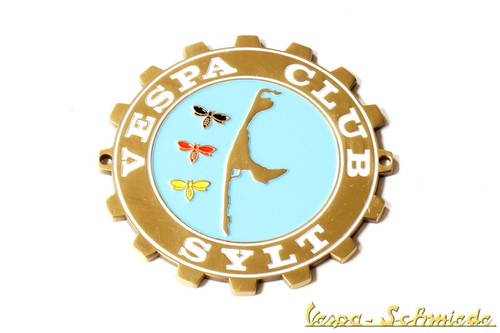 Metall plakette vespa club - metall-plakette,