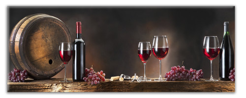 Wandbild weinglas wein vino - wandbild,