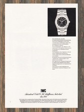 IWC Ingenieur SL - Reklame Werbeanzeige Original-Werbung 1979