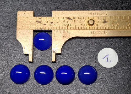 Achat cabochon blau 5 st - ,