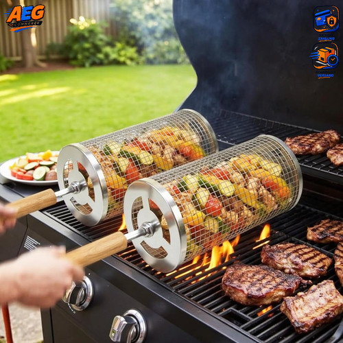 Grillkorb edelstahl 2er set - edelstahl,