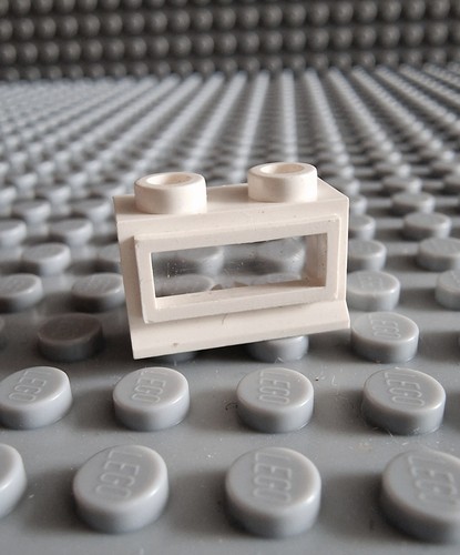 Lego fenster mit scheibe - mit, ohne
