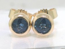 Saphir Ohrstecker 585 Gelbgold