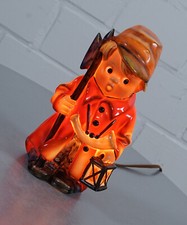 alter Hummel Porzellan Rauchverzehrer Duft Tischlampe Vintage 50er Jahre 