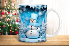 Kaffeetasse Schneemann Weihnachten Tasse Kaffeebecher Geschenk Keramik