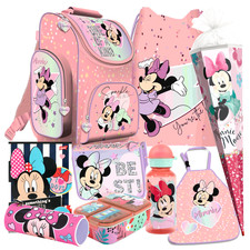 Disney Minnie Maus Mouse 9 tlg. Set Tornister Ranzen Schulranzen Schultüte 85 cm