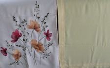 2 St. Tischläufer, 150 x 40/50 cm, gelb und beige