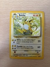 Pokemon Sammelkarte Raichu 14/102 | Holo | Base Set |  