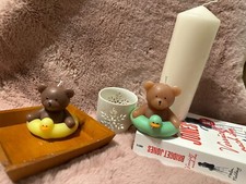 Teddy im Schwimmreifen Kerze