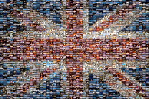 Deal kent union jack mosaik - union,