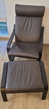 POÄNG Sessel Braun Leder