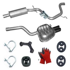 Auspuff  + Anbausatz für VW
