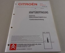 Werkstatthandbuch Citroen ZX / Xsava / etc. | Adaptive Vierstufenautomatik AL 4
