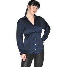 ZARA* weiche Glanz Satin Bluse* S-M * glatt glänzendes Oberteil* Shirt Tunika