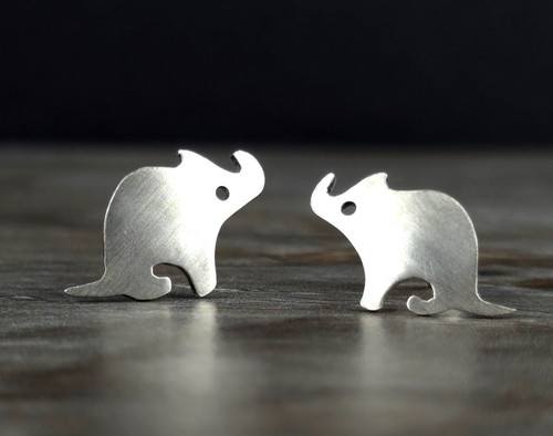 Ohrringe silber 925 elefant - ohrringe,