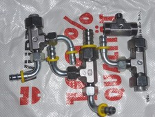 4 x hydraulik Teile Verschraubung T Stück schwer press abzweig endstück neu