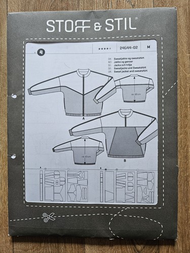 Stoff stil sweatjacke - &, und