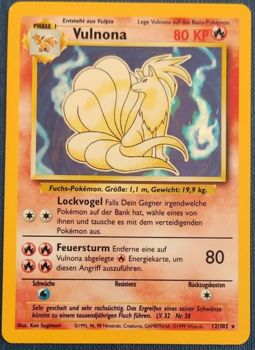 Pokémon karte tcg vulnona - pokémon,