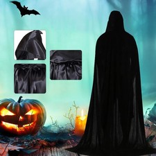 Gothic Vampir Kapuzen Satin