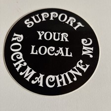 Mc ROCKMACHINE SUPPORT AUFKLEBER  Aufnäher Patch Rocker Motorrad Club Kutte 