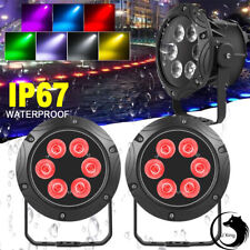 2X 120W RGBW IP65 Wasserdicht 6 LED PAR DMX Bühnenlicht Outdoor Stage Party Show