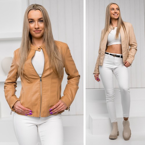 Kunstlederjacke bikerjacke - kunstlederjacke,
