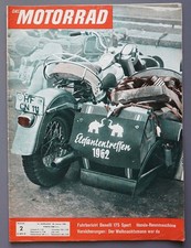 Das Motorrad 1962/2 Benelli 175 Sport, Honda Rennmaschine RC 162, Elefantentreff