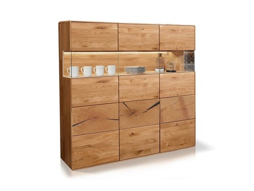 Highboard glasvitrine - highboard,