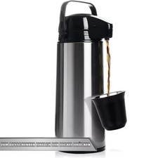 Pumpkanne - Isolierkanne - Thermo Kanne - Kaffeekanne - Edelstahl 1,8l