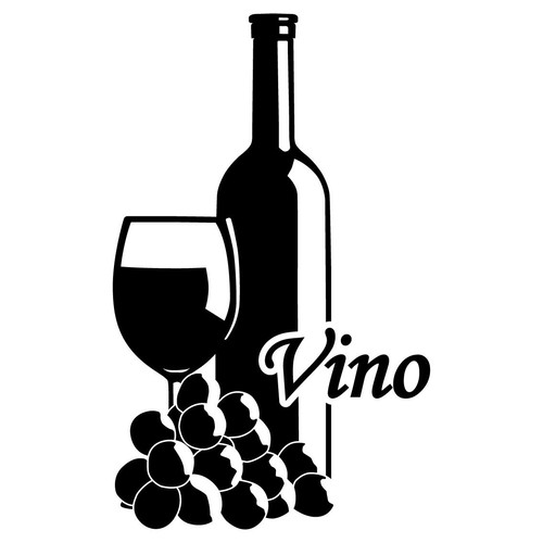 Wein aufkleber sticker deko - wein,