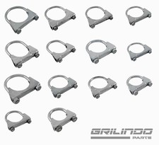 Bügelschelle Edelstahl M8 M10 Auspuffschelle Rohrschelle U Bolt ø von 26 - 95 mm